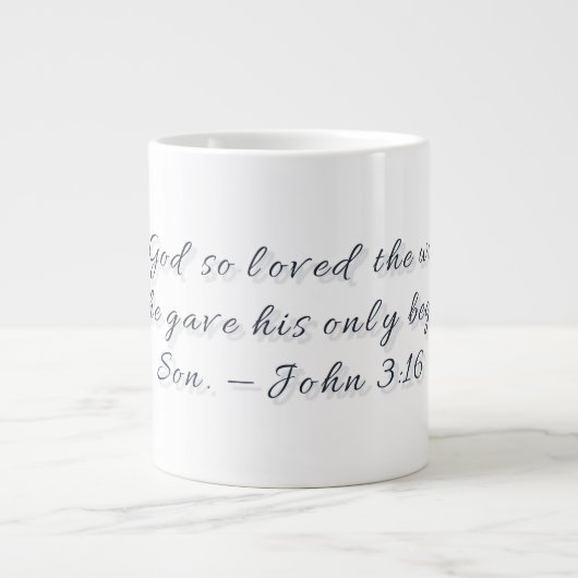 Jean 3:16, Mug Spécialité Cadeau (Devant)