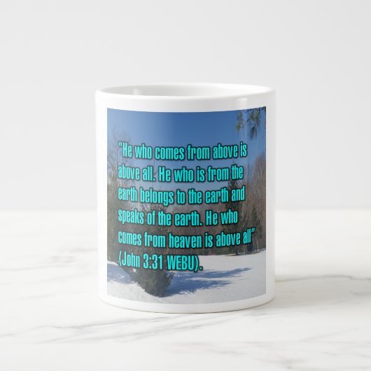 Jean 3:31 WEBU Mug (Devant)