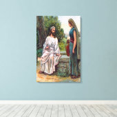 Jean 4 Jésus Offre De L'Eau Vivante Toile (Insitu (Plancher de Bois))