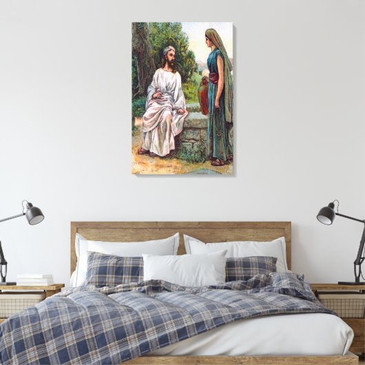Jean 4 Jésus Offre De L'Eau Vivante Toile (Insitu(Chambre))