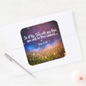 Jean 8:36 Stickers de la Bible chrétienne (Enveloppe)