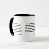 Jean 8:44 Bible Verse Écriture Mug à deux tons (Devant gauche)