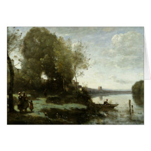 Jean-Baptiste-Camille Corot - Rivière avec un loin