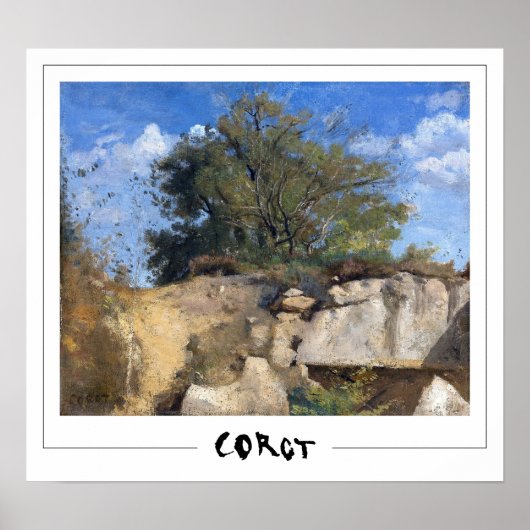 Jean-Baptiste-Camille Corot Zedign Affiche d'art # (Devant)