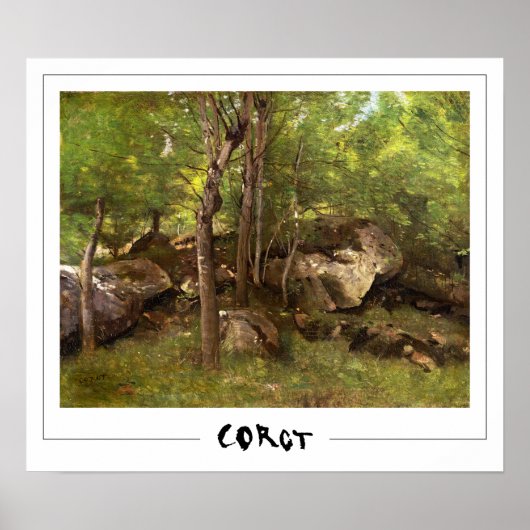 Jean-Baptiste-Camille Corot Zedign Affiche d'art # (Devant)