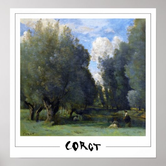 Jean-Baptiste-Camille Corot Zedign Art Poster #11- (Voorkant)