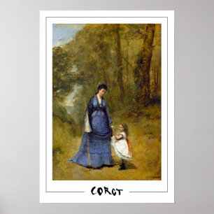 Jean-Baptiste-Camille Corot Zedign Art Poster #226