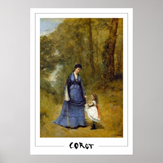 Jean-Baptiste-Camille Corot Zedign Art Poster #226 (Voorkant)
