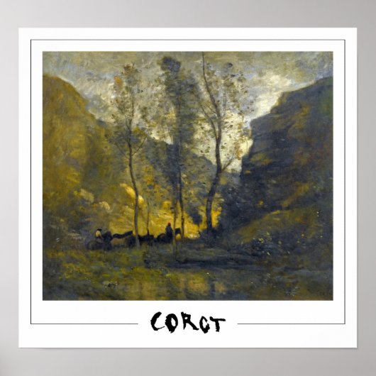 Jean-Baptiste-Camille Corot Zedign Kunstposter #30 Poster (Voorkant)