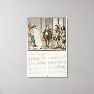 Jean Baptiste Colbert (1619-83) cadeau de kaart Canvas Afdruk