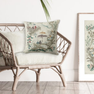 Jean-Baptiste Pillement Vintage Chinoiserie Art Kussen