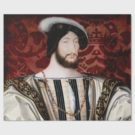 Jean Clouet - Francois I, koning van Frankrijk Cadeaupapier (Vlak)