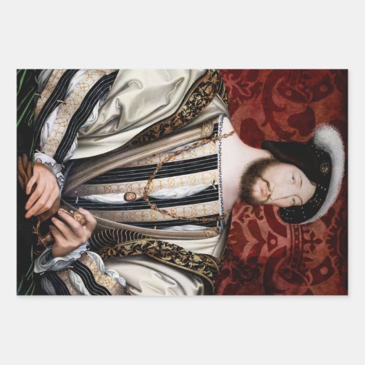 Jean Clouet - Francois I, koning van Frankrijk Inpakpapier Vel (Voorkant)