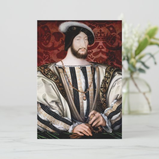 Jean Clouet - Francois I, koning van Frankrijk Kaart (Staand voorkant)