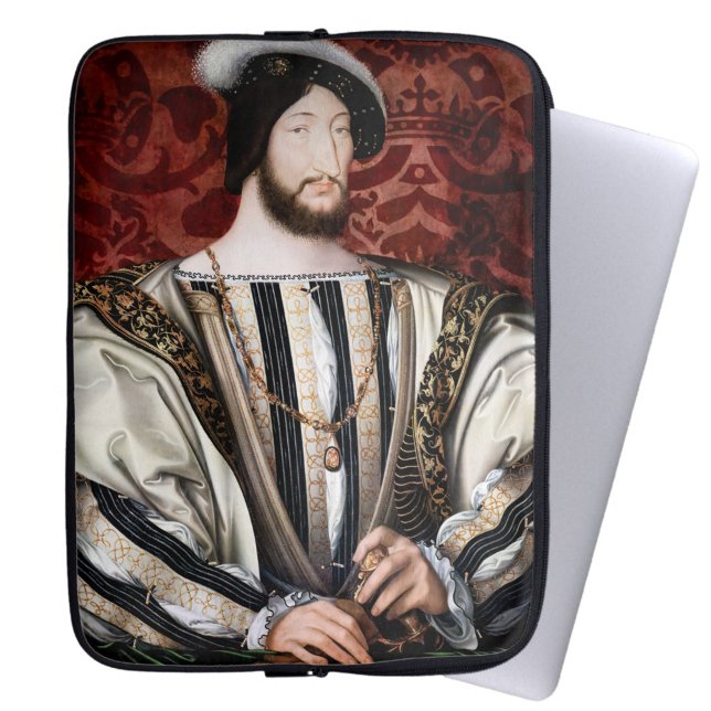 Jean Clouet - Francois I, koning van Frankrijk Laptop Sleeve (Creator heeft geüpload)