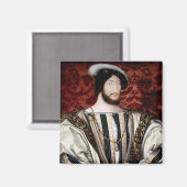 Jean Clouet - Francois I, koning van Frankrijk Magneet (Voorkant / Achterkant)