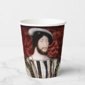 Jean Clouet - Francois I, koning van Frankrijk Papieren Bekers (Achterkant)