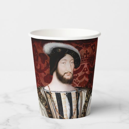 Jean Clouet - Francois I, koning van Frankrijk Papieren Bekers (Achterkant)