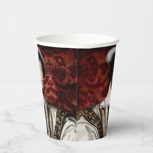 Jean Clouet - Francois I, koning van Frankrijk Papieren Bekers (Rechts)