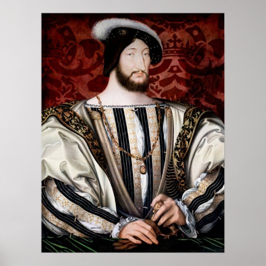 Jean Clouet - Francois I, koning van Frankrijk Poster (Voorkant)