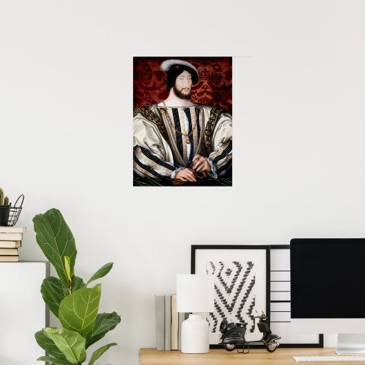 Jean Clouet - Francois I, koning van Frankrijk Poster (Thuiskantoor)