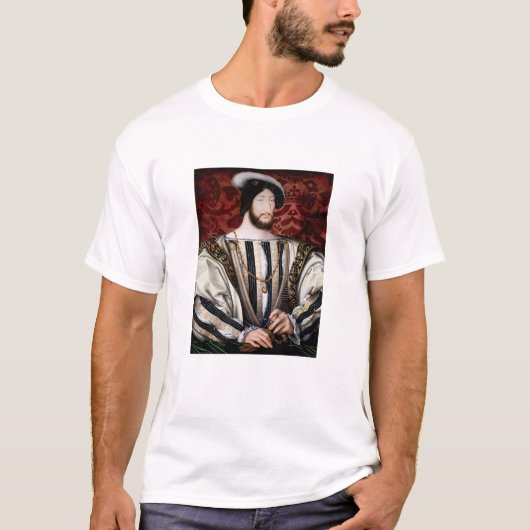 Jean Clouet - Francois I, koning van Frankrijk T-shirt (Voorkant)