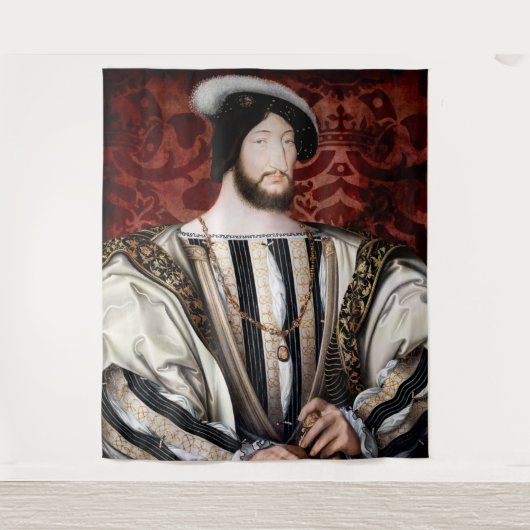 Jean Clouet - Francois I, koning van Frankrijk Wandkleed (Voorkant)