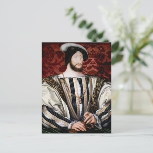 Jean Clouet - Frans I, Koning van Frankrijk Briefkaart (Staand voorkant)