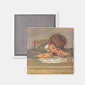 Jean Drawing by Pierre Renoir,  Fine Art Magneet (Voorkant / Achterkant)