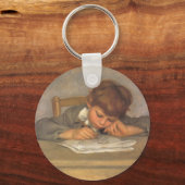 Jean Drawing by Pierre Renoir,  Fine Art Sleutelhanger (Voorkant)