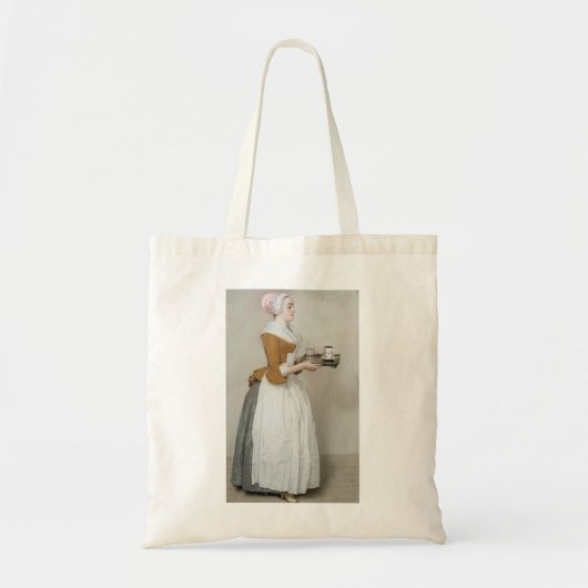 Jean - Etienne Liotard - Het chocolademeisje Tote Bag (Voorkant)