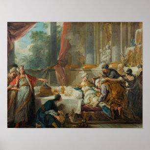 Jean-Francois de Troy - De veroordeling van Aman Poster