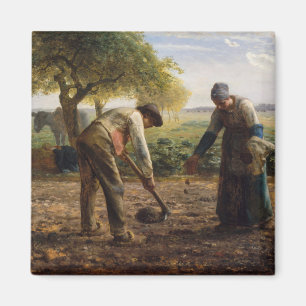 Jean-Francois Millet - Aardappelplanten Magneet