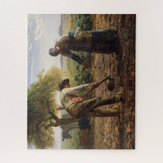 Jean-Francois Millet - Aardappelplanters Legpuzzel (Verticaal)