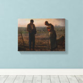 Jean-Francois Millet - De Angelus Canvas Afdruk (Insitu (Houten vloer))