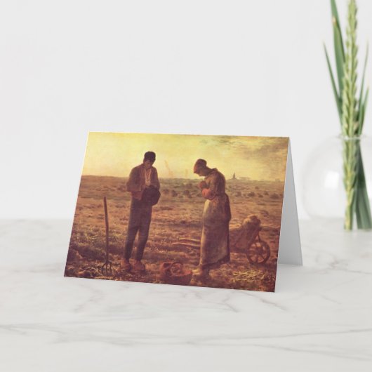 Jean-Francois Millet- De Angelus Kaart (Voorkant)