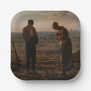 Jean-Francois Millet - De Angelus Papieren Bordje