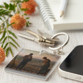 Jean-Francois Millet - De Angelus Sleutelhanger (Voorkant Rechts)