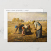 Jean-Francois Millet - De Gleaners Briefkaart (Voorkant / Achterkant)