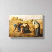 Jean-Francois Millet - De Gleaners Canvas Afdruk (Voorkant)