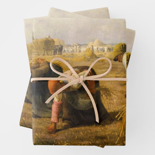 Jean-Francois Millet - De Gleaners Inpakpapier Vel (In situ)