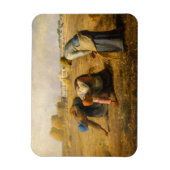 Jean-Francois Millet - De Gleaners Magneet (Verticaal)