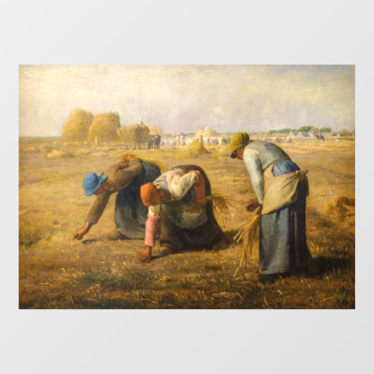 Jean-Francois Millet - De Gleaners Raamsticker (Vel)