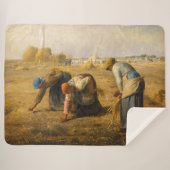 Jean-Francois Millet - De Gleaners Sherpa Deken (Voorkant (horizontaal))