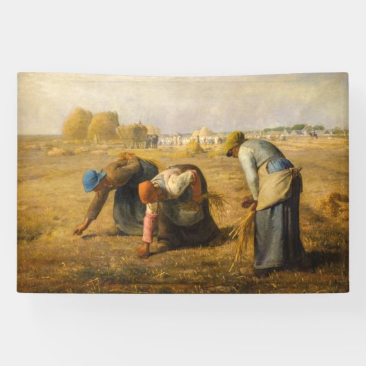 Jean-Francois Millet - De Gleaners Spandoek (Horizontaal)