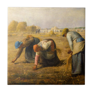 Jean-Francois Millet - De Gleaners Tegeltje