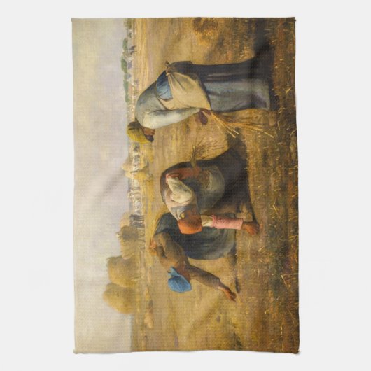 Jean-Francois Millet - De Gleaners Theedoek (Verticaal)