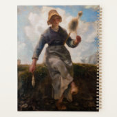 Jean-Francois Millet - Het Spinner Girl Planner (Achterkant)