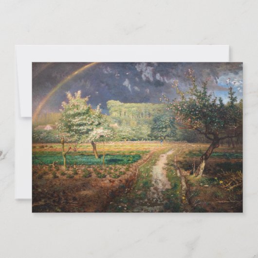 Jean-Francois Millet - Lente in Barbizon Bedankkaart (Voorkant)