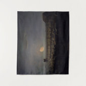 Jean-Francois Millet - Sheepfold, Moonlight 1860 Wandkleed (Voorkant)